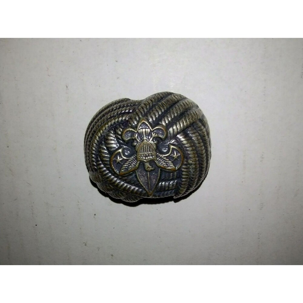 Boy Scout BSA Neckerchief Slide Scarf Tie Holder Embossed Metal